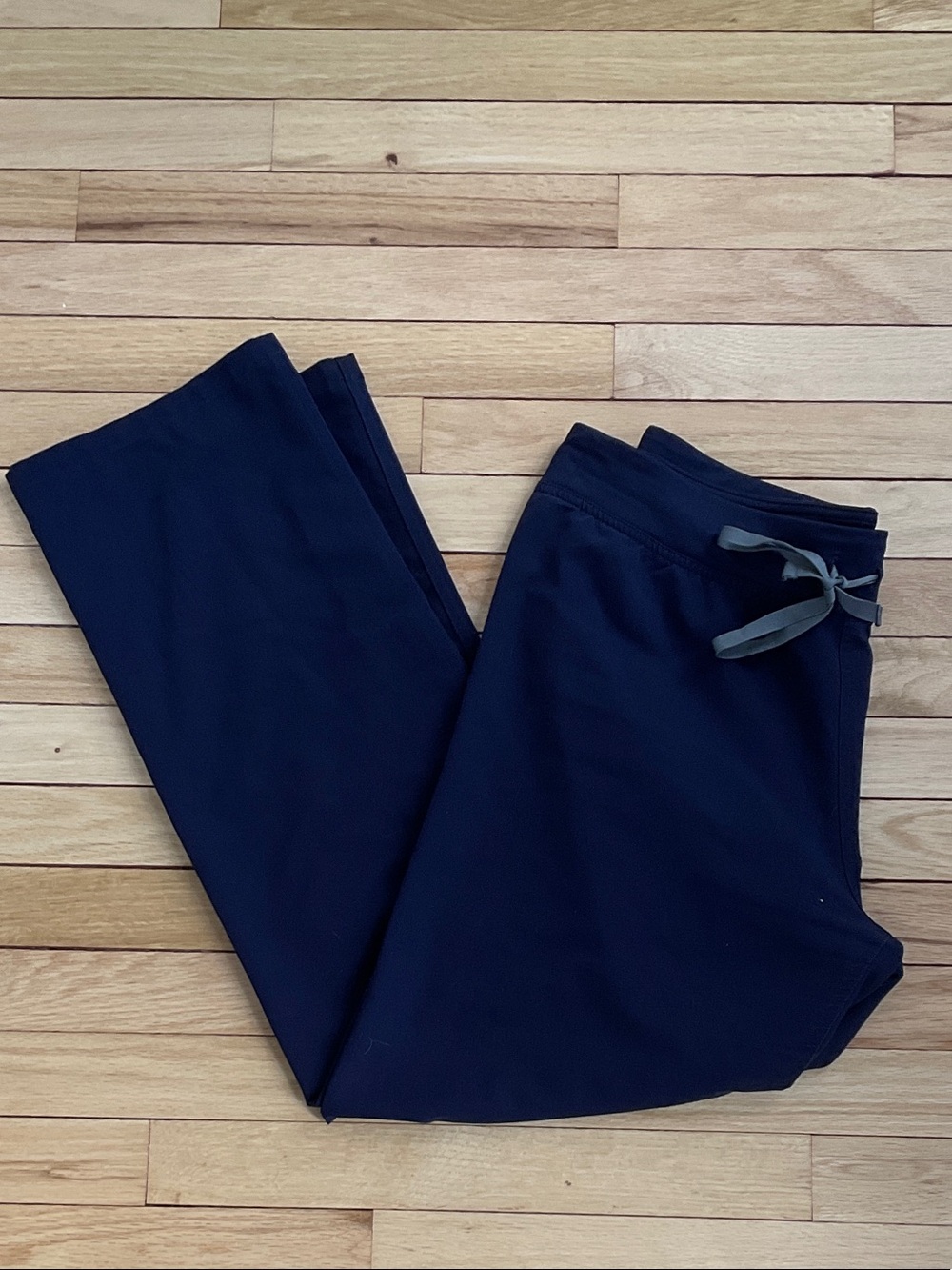 Figs Navy Straight-Leg Scrub Pants